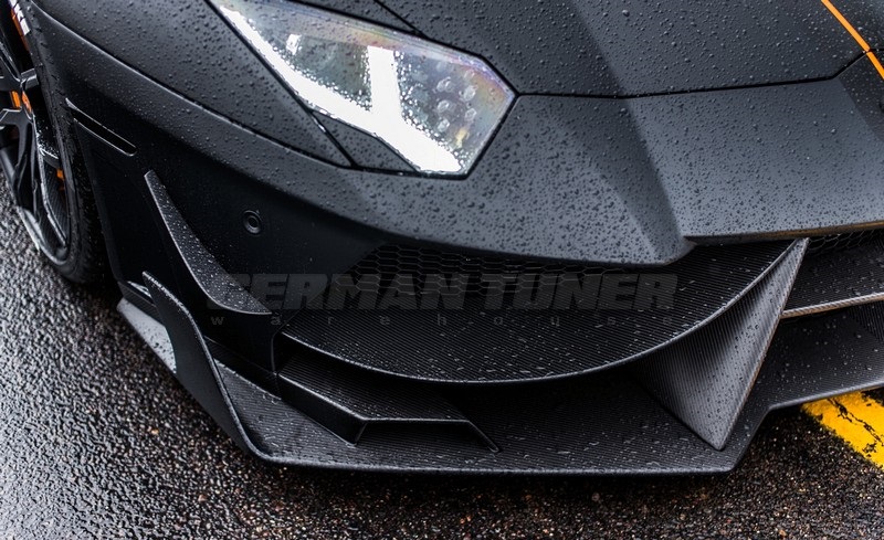 DMC Lamborghini Aventador: Forged Carbon Fiber Front Bumper & Splitter: Edizione GT Super Trofeo Style fits LP700 LP740 LP750 S OEM Body Coupe & Roadster - Image 3