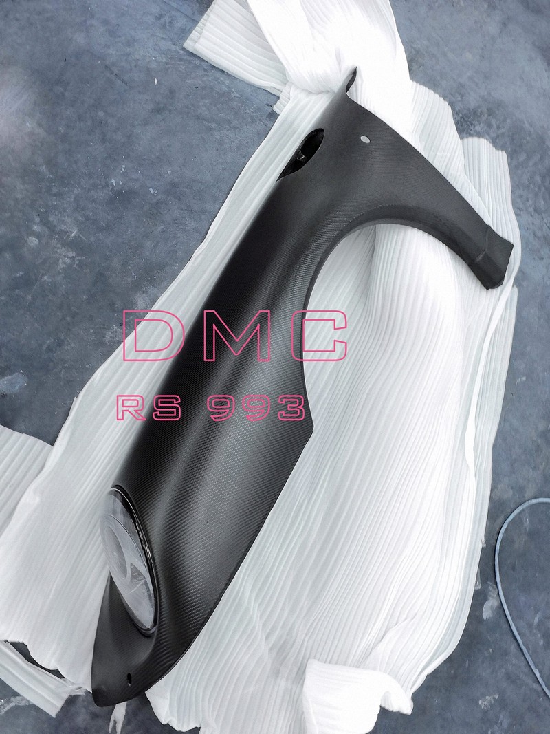 DMC RS Porsche 993 Front Fenders Carbon Fiber GT fit C2, Turbo & EVO GT2 - Image 2