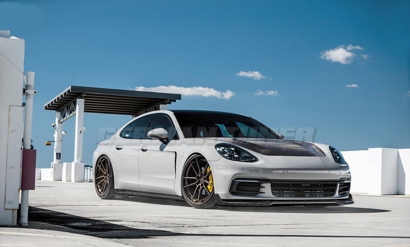 DMC Carbon Fiber Front Hood (2017-2022) Model G2 for Porsche Panamera 971 - Image 2