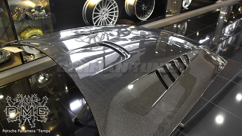 DMC Carbon Fiber Front Hood (2017-2022) Model G2 for Porsche Panamera 971 - Image 4