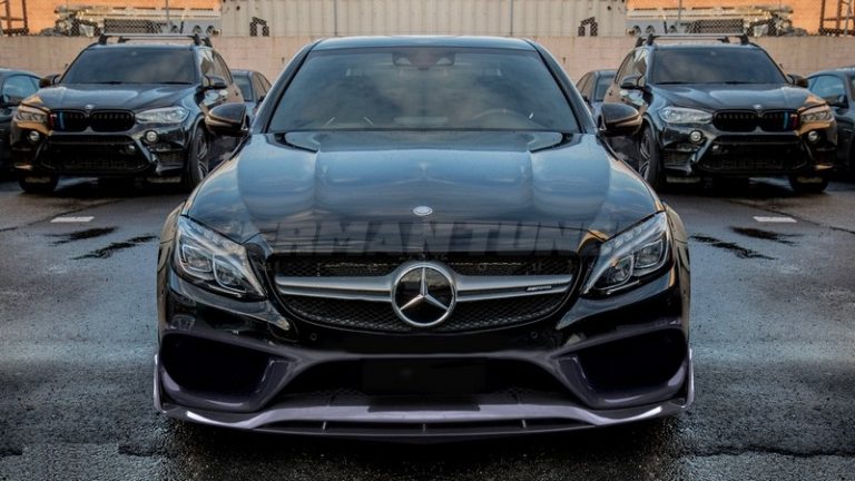 DMC Carbon Fiber Front Lip for Mercedes Benz Coupe W205 AMG C43 & C200 C250 C300 (2015-2018)