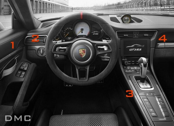 DMC Carbon Fiber Interior Package for Porsche 991 GT3 RS