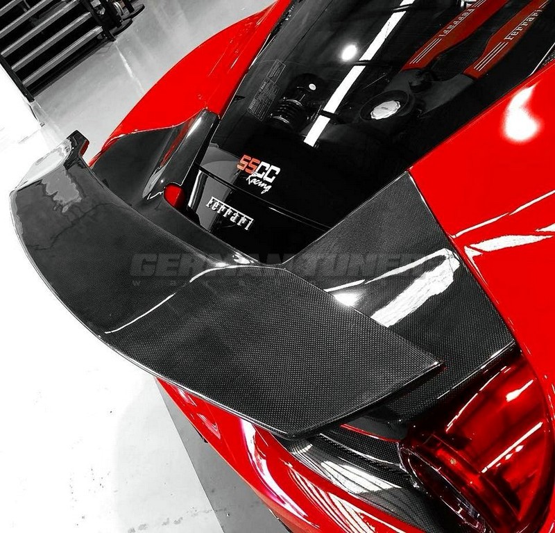 DMC Carbon Fiber Rear Base for Ferrari 488 - Image 2