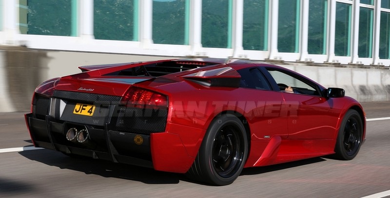 DMC Lamborghini Murcielago Carbon Fiber Rear Bumper GT3 Replacement for LP580 LP640 LP670