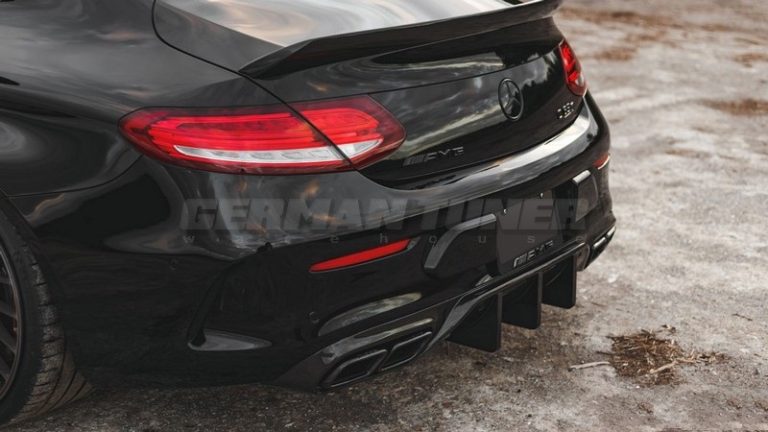 DMC Carbon Fiber Rear Diffuser GT DTM Style for Mercedes Benz C Coupe W205 AMG C63