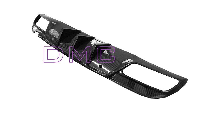 DMC Carbon Fiber Rear Diffuser GT DTM Style for Mercedes Benz C Coupe W205 AMG C63 - Image 4