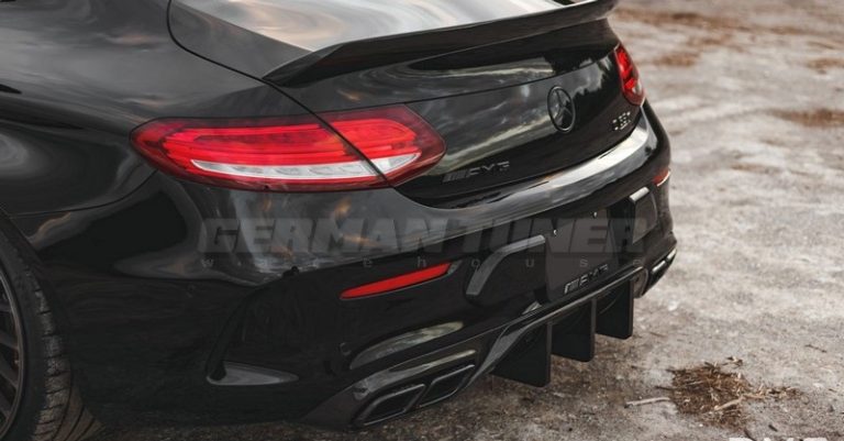 DMC Carbon Fiber Rear Diffuser GT DTM Style for Mercedes Benz Coupe W205 AMG C43 & C200 C250 C300 (2015-2018)