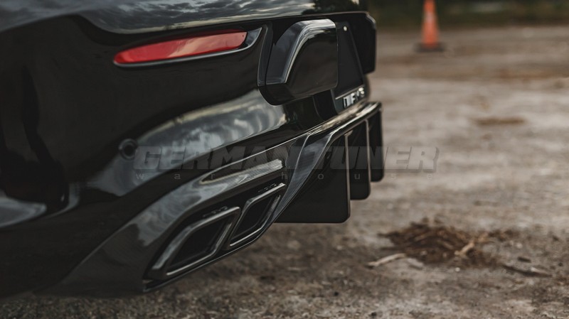 DMC Carbon Fiber Rear Diffuser GT DTM Style for Mercedes Benz Coupe W205 AMG C43 & C200 C250 C300 (2019+) - Image 3