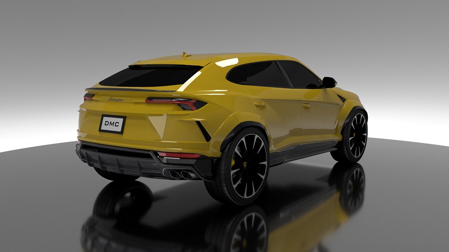 DMC Carbon Fiber Rear Duck Wing Spoiler for Lamborghini URUS - Image 3