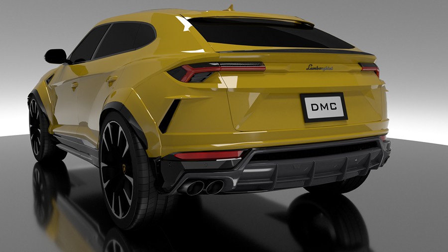 DMC Carbon Fiber Rear Duck Wing Spoiler for Lamborghini URUS - Image 2