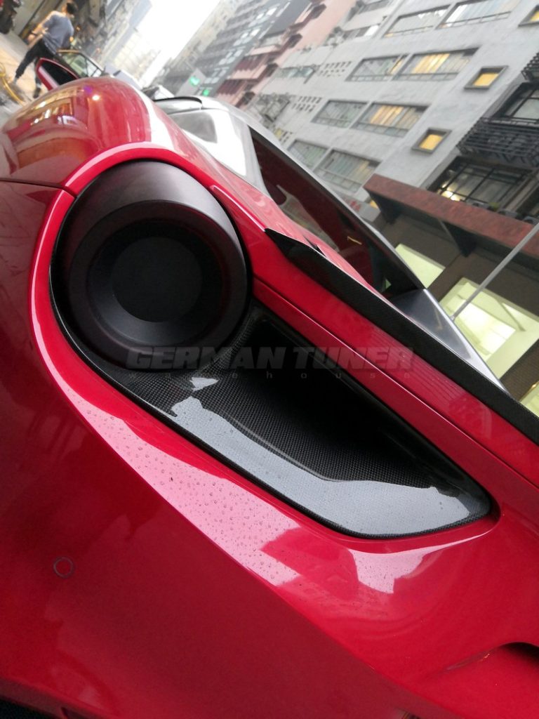 DMC Carbon Fiber Rear Light Grill Covers for Ferrari 488