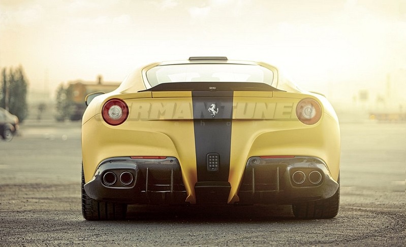 DMC Carbon Fiber Roof Scoop Air Tunnel for Ferrari F12 Berlinetta - Image 2