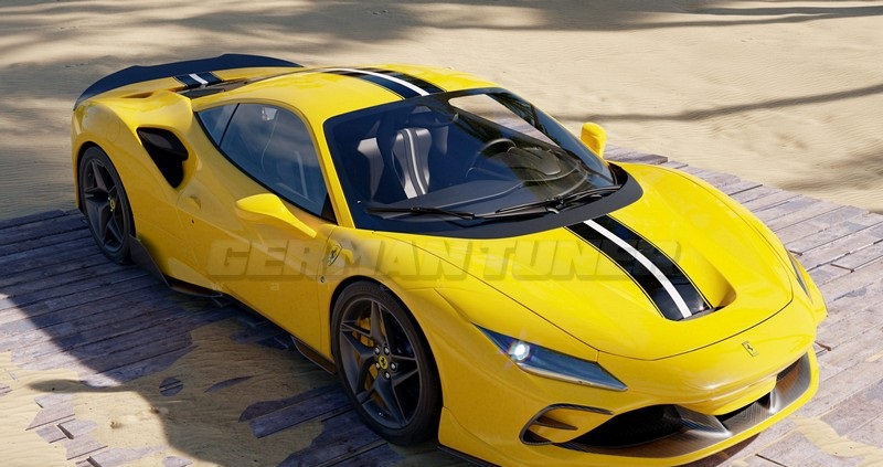 DMC Carbon Fiber Rear Wing Spoiler for Ferrari F8 Tributo