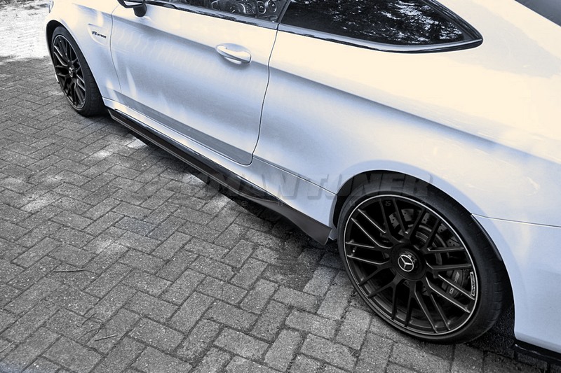 DMC Carbon Fiber Side Skirts for Mercedes AMG C63 W205 Coupe - Image 2