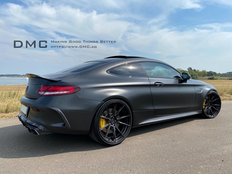 DMC Carbon Fiber Trunk Spoiler Wing for Mercedes Benz AMG C63 C63s Coupe W205