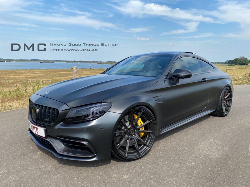 DMC Carbon Fiber Trunk Spoiler Wing for Mercedes Benz AMG C63 C63s Coupe W205 - Image 5