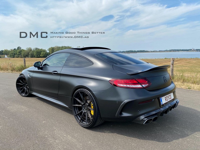DMC Carbon Fiber Trunk Spoiler Wing for Mercedes Benz AMG C63 C63s Coupe W205 - Image 4