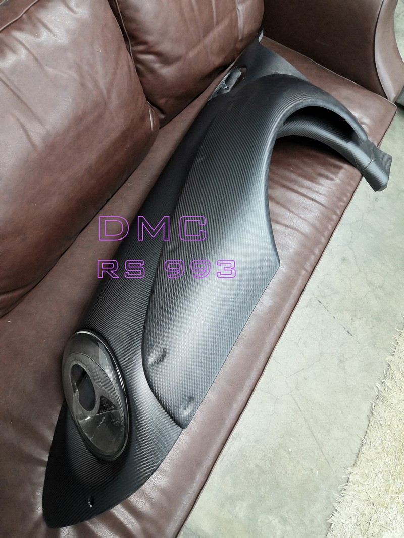 DMC Porsche 964 Carbon Fiber GT3 RSR Wide Body Extension Flares (Turbo Base) - Image 2