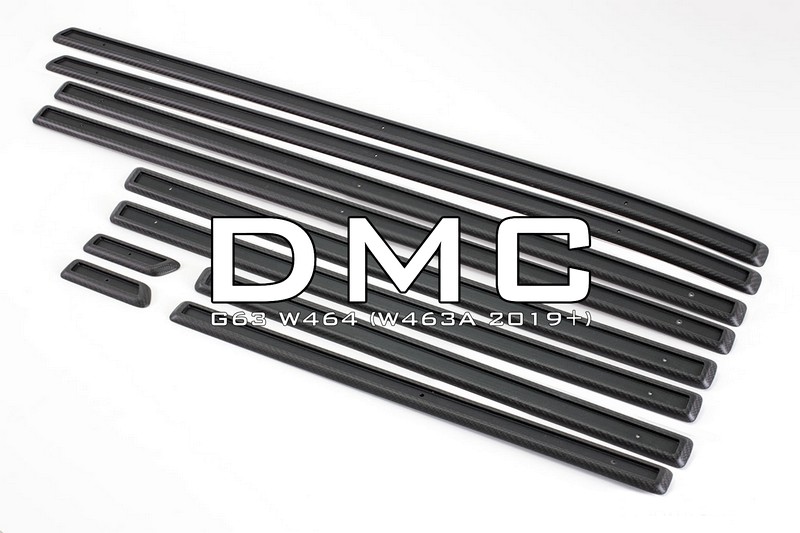 DMC Exterior Carbon Fiber Accessories: Side Trims, Rear Window Vents, Head Light Frames, Side Mirror Caps Covers for Mercedes Benz AMG G63 W464 W463a - Image 5