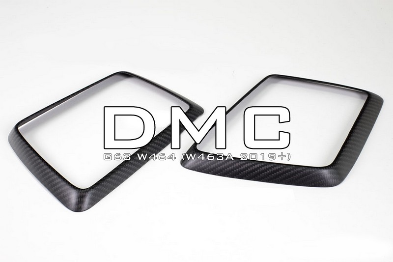 DMC Exterior Carbon Fiber Accessories: Side Trims, Rear Window Vents, Head Light Frames, Side Mirror Caps Covers for Mercedes Benz AMG G63 W464 W463a - Image 3