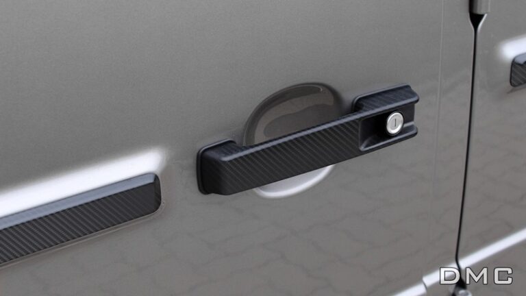 DMC Exterior Carbon Fiber Accessories: Side Trims, Rear Window Vents, Head Light Frames, Side Mirror Caps Covers for Mercedes Benz AMG G63 W464 W463a