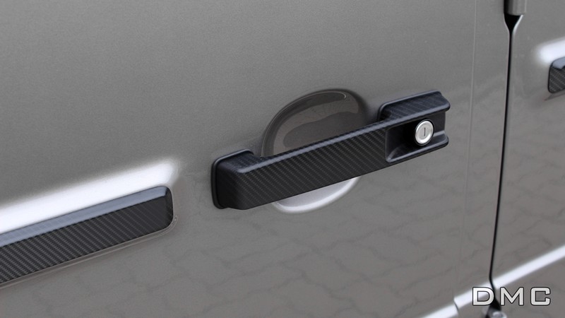 DMC Exterior Carbon Fiber Accessories: Side Trims, Rear Window Vents, Head Light Frames, Side Mirror Caps Covers for Mercedes Benz AMG G63 W464 W463a