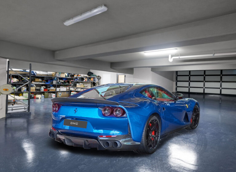 DMC Ferrari 812 SF - Forged Carbon Fiber Rear Wing - Duck Spoiler Lip fits OEM Superfast & GTS Boot in Competizione Style