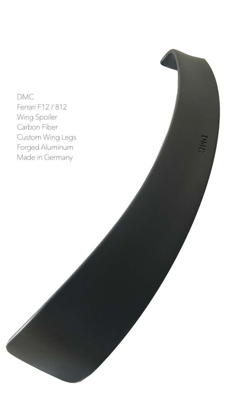 DMC Ferrari F12 Berlinetta - GT3 Big Wing Spoiler - Forged Carbon Fiber fits the TDF Coupe & Spider - Image 12