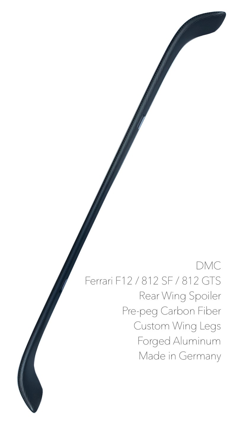 DMC Ferrari F12 Berlinetta - GT3 Big Wing Spoiler - Forged Carbon Fiber fits the TDF Coupe & Spider - Image 9