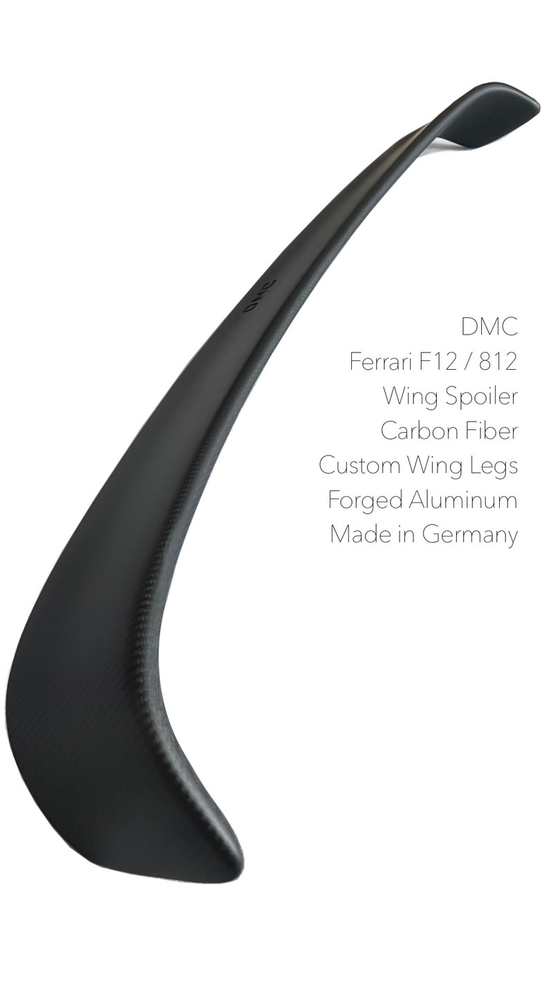 DMC Ferrari F12 Berlinetta - GT3 Big Wing Spoiler - Forged Carbon Fiber fits the TDF Coupe & Spider - Image 8