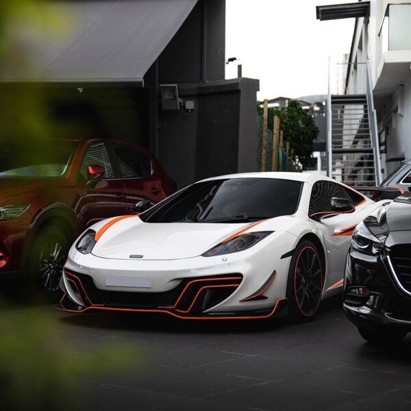 DMC Forged Carbon Fiber Front Lip Splitter fit the OEM Coupe & Spyder for McLaren MP4 12C HS