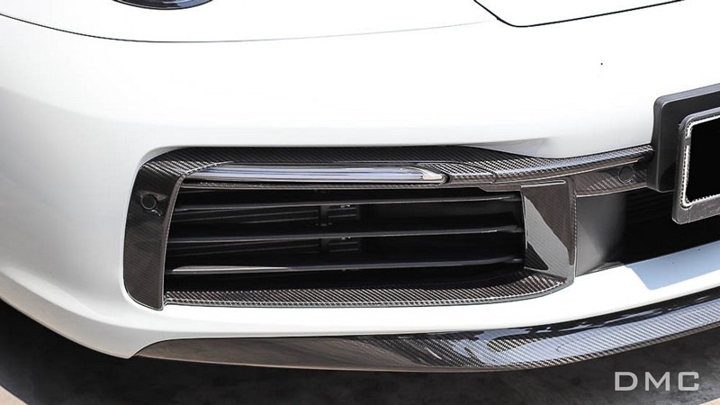 DMC Porsche 992 Forged Carbon Fiber Front Lip OEM Splitter Replacement fits Carrera & Cabriolet