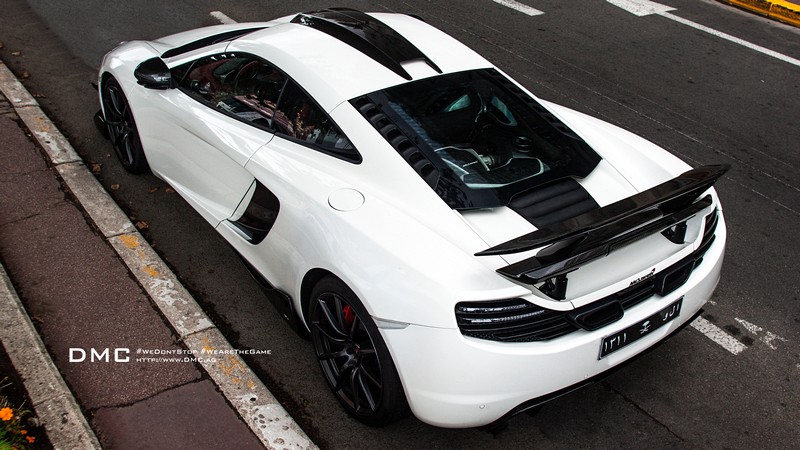 DMC Forged Carbon Fiber Roof Scoop Air Tunnel GT3 for McLaren 650s 675LT - Image 2