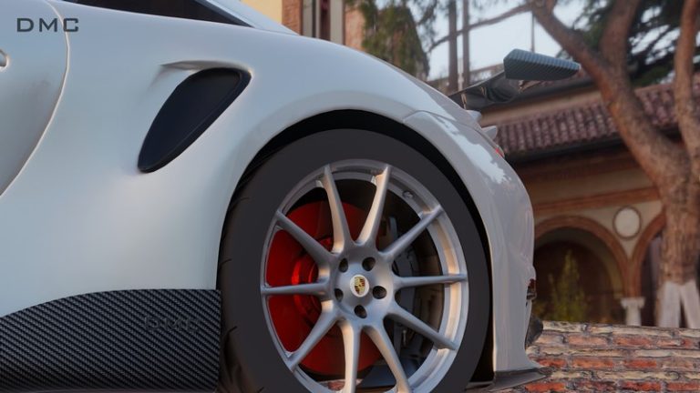 DMC Porsche 992 Forged Carbon Fiber Side Skirts fits Carrera, Targa, Cabriolet & Turbo S