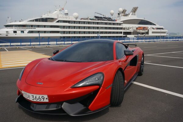 DMC Carbon Fiber Front Lip Splitters for McLaren 570s 540c