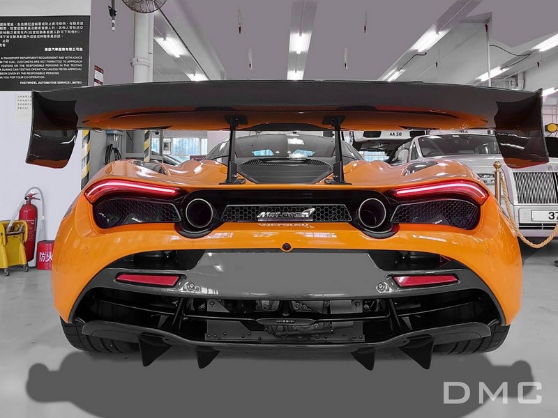 DMC McLaren 720s : Forged Carbon Fiber Aero Kit: GT2 GT3 Track Car Spoiler: Cup Car Goose Neck Wing: Fits the OEM Coupe & Spyder - Image 3