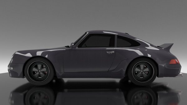 DMC Porsche 993 OEM Style Side Skirts Carbon Fiber