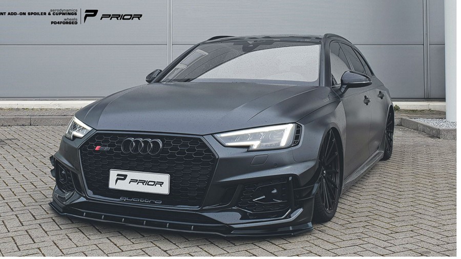 PRIOR-DESIGN PD Front Add-On Spoiler for Audi RS4 [2018+]