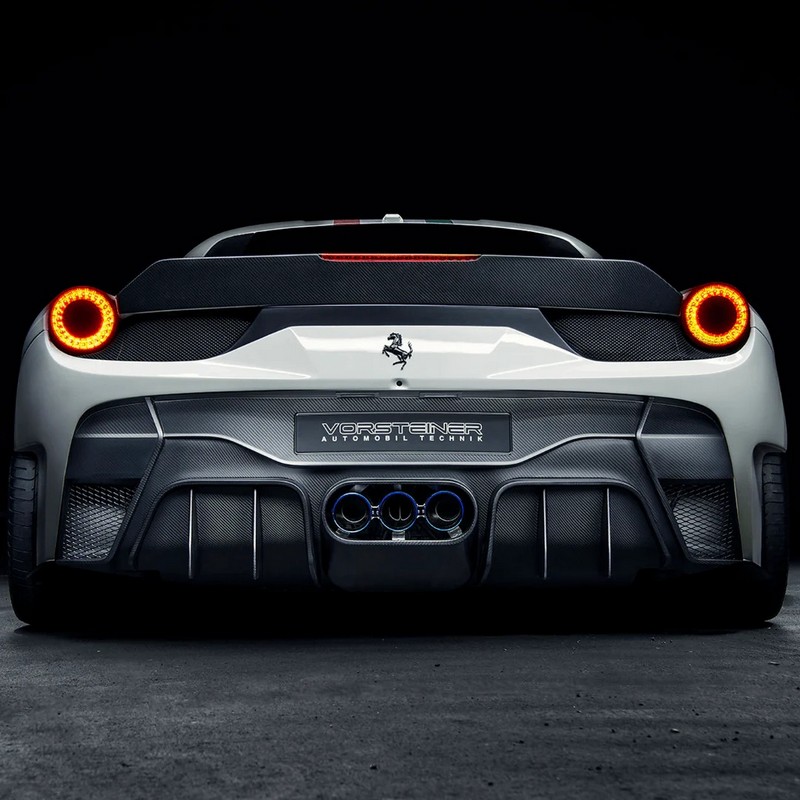 VORSTEINER VX Aero Rear Bumper w/ Rear Diffuser (incl. Exhaust Tips) for Ferrari 458 Italia - Image 7