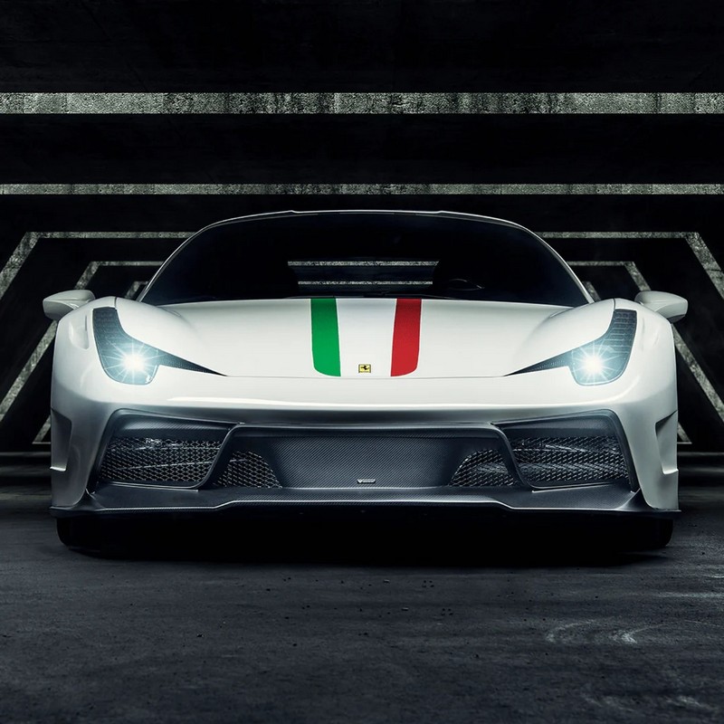 VORSTEINER VX Carbon Fiber Front Bumper w/ Front Spoiler for Ferrari 458 Italia - Image 8