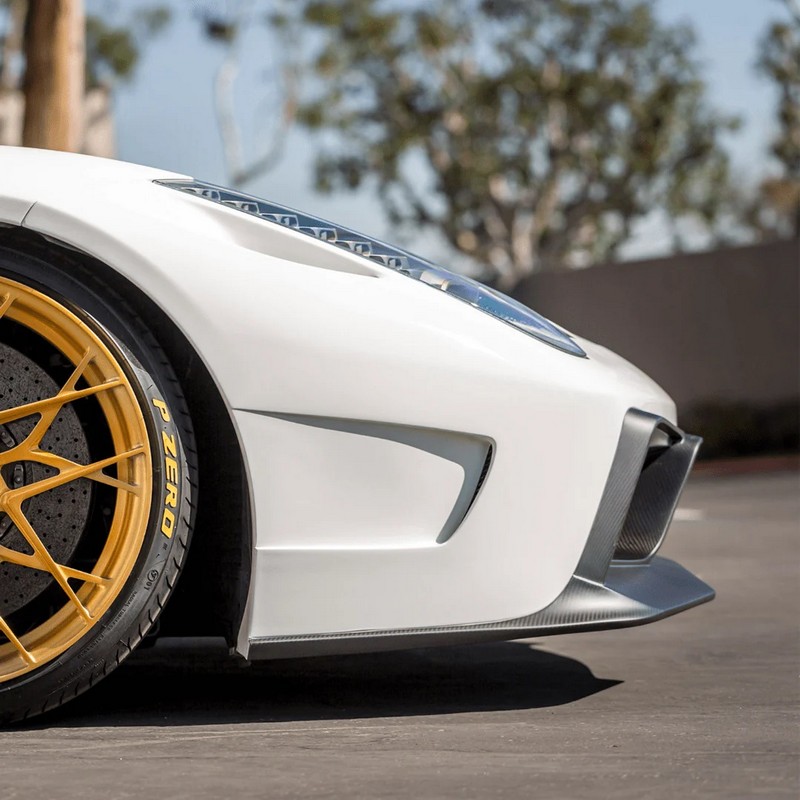 VORSTEINER VX Carbon Fiber Front Bumper w/ Front Spoiler for Ferrari 458 Italia - Image 5