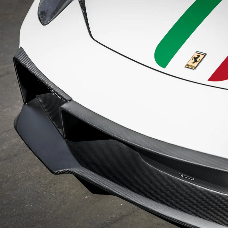 VORSTEINER VX Carbon Fiber Front Bumper w/ Front Spoiler for Ferrari 458 Italia - Image 3