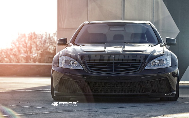 PRIOR-DESIGN PD Black Edition V2 Widebody Aerodynamic Kit for Mercedes S-Class W221 - Image 3