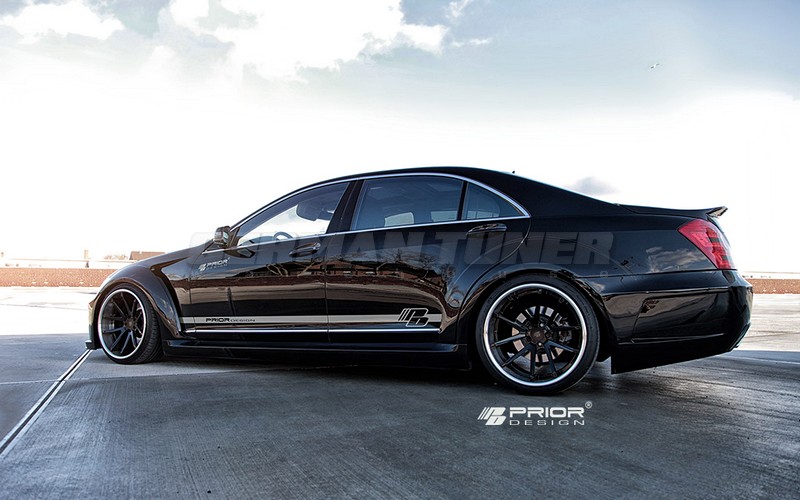 PRIOR-DESIGN PD Black Edition V2 Widebody Aerodynamic Kit for Mercedes S-Class W221 - Image 7