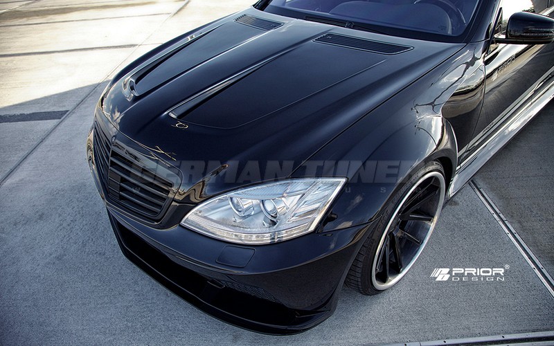 PRIOR-DESIGN PD Black Edition V2 Widebody Aerodynamic Kit for Mercedes S-Class W221 - Image 4