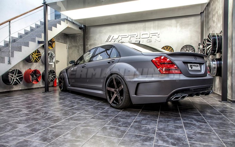PRIOR-DESIGN PD Black Edition V3 Widebody Aerodynamic Kit for Mercedes S-Class W221 - Image 9