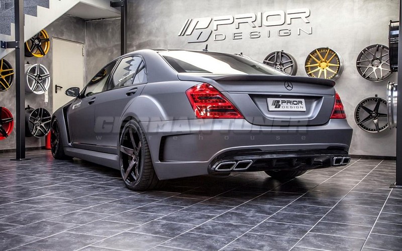 PRIOR-DESIGN PD Black Edition V3 Widebody Aerodynamic Kit for Mercedes S-Class W221 - Image 8