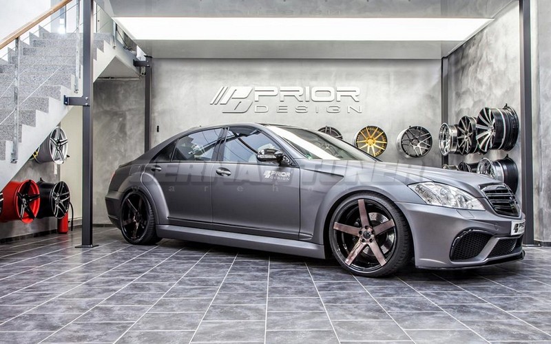 PRIOR-DESIGN PD Black Edition V3 Widebody Aerodynamic Kit for Mercedes S-Class W221 - Image 6