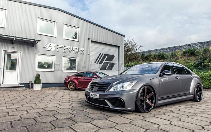 PRIOR-DESIGN PD Black Edition V3 Widebody Aerodynamic Kit for Mercedes S-Class W221 - Image 5