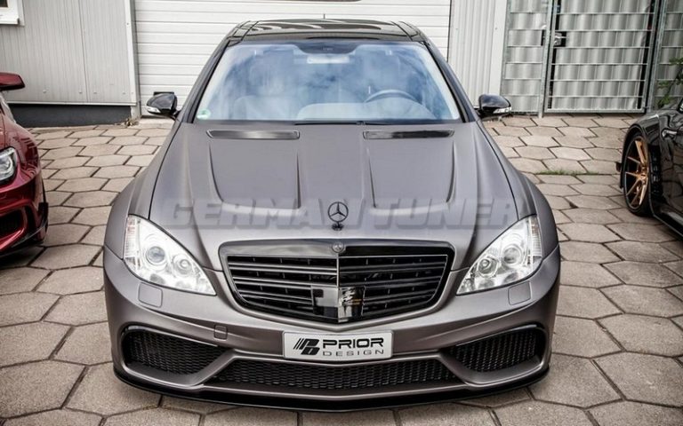 PRIOR-DESIGN PD Black Edition V2/V3 Widebody Bonnet for Mercedes S-Class W221
